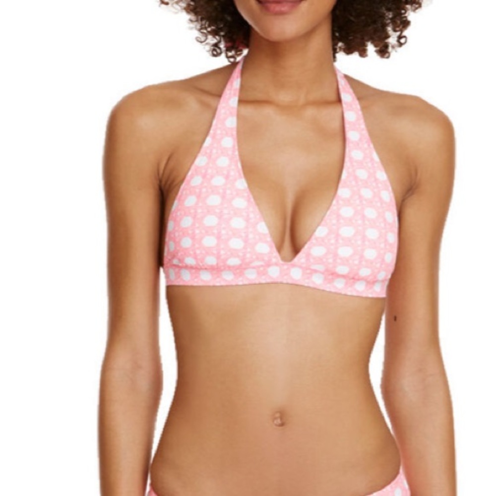 NWT Vineyard Vines Caning Print Bikini Top Size L